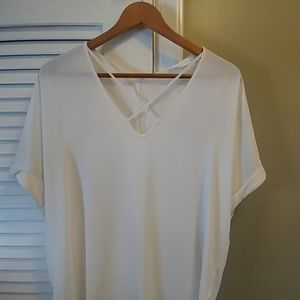 Criss cross neckline flowy top. Worn once.